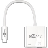 goobay 62110 dockingstation Ledningsført USB 3.2 Gen 1 (3.1 Gen 1) Type-C Hvid, Adapter Hvid, Ledningsført, USB 3.2 Gen 1 (3.1 Gen 1) Type-C, Hvid, 60 Hz, HDMI, USB 3.2 Gen 1 (3.1 Gen 1) Type-C, Acrylonitrilbutadienstyren, Polyvinylchlorid (PVC)
