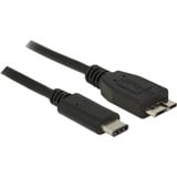 DeLOCK 0.5m USB3.1 C - MicroUSB3.1 B USB-kabel 0,5 m USB 3.2 Gen 2 (3.1 Gen 2) USB C Micro-USB B Sort Sort, 0,5 m, USB C, Micro-USB B, USB 3.2 Gen 2 (3.1 Gen 2), Hanstik/Hanstik, Sort