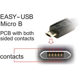 DeLOCK 0.5m, USB2.0-A/USB2.0 Micro-B USB-kabel 0,5 m USB A Micro-USB B Sort Sort, USB2.0-A/USB2.0 Micro-B, 0,5 m, USB A, Micro-USB B, USB 2.0, Hanstik/Hanstik, Sort