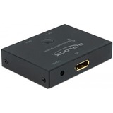 DeLOCK 11478 video omformer 7680 x 4320 pixel, DisplayPort switch Sort, 7680 x 4320 pixel, 7680 x 4320 pixel, 30 Hz, 7680 x 4320 pixel, Sort, Metal