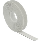 DeLOCK 18275 velcro lynlås Grå 1 stk, Kabelbindere grå, Grå, 13 mm, 3 m, 1 stk, Polybag