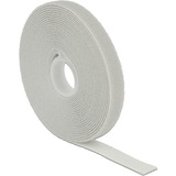 DeLOCK 18276 velcro lynlås Grå 1 stk, Kabelbindere grå, Grå, 13 mm, 5 m, 1 stk, Polybag