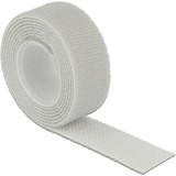 DeLOCK 18278 velcro lynlås Grå 1 stk, Kabelbindere grå, Grå, 20 mm, 1 m, 1 stk, Polybag