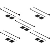 DeLOCK 18681 kabelbinderbeslag Sort Nylon 10 stk, Kabelbindere Sort, Sort, Nylon, 10 stk