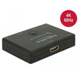 DeLOCK 18749 video-switch HDMI, HDMI switch Sort, HDMI, Sort, Plast, 3840 x 2160 pixel, Kina, 62 mm