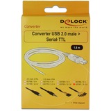 DeLOCK 1.8m USB2.0-A/TTL 6-p USB-kabel 1,8 m USB A Sort, Konverter Sort, 1,8 m, USB A, Sort