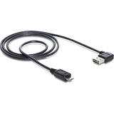 DeLOCK 2m USB 2.0 A - micro-B m/m USB-kabel USB A Micro-USB B Sort Sort, 2 m, USB A, Micro-USB B, USB 2.0, Hanstik/Hanstik, Sort