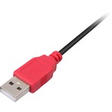 DeLOCK 2x USB2.0-A male / USB mini 5-pin USB-kabel 1 m USB A Mini-USB B Sort, Y-kabel Sort/Rød, 1 m, USB A, Mini-USB B, Hanstik/Hanstik, Sort