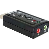 DeLOCK 61645 kabel kønsskifter USB 2.0 2x 3.5 Sort, Lydkort Sort, USB 2.0, 2x 3.5, Sort, Detail