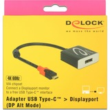 DeLOCK 63312 USB grafisk adapter 4096 x 2160 pixel Sort Sort, 4096 x 2160 pixel