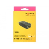 DeLOCK 63320 kabel kønsskifter 1 x HDMI-A 19 pin Sort, Adapter Sort, 1 x HDMI-A 19 pin, 1 x HDMI-A 19 pin, Sort