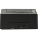 DeLOCK 63957 drev dockingstation USB 3.2 Gen 2 (3.1 Gen 2) Type-C Sort, Docking station Sort, HDD, SSD, Serial ATA III, 2.5,3.5", USB 3.2 Gen 2 (3.1 Gen 2) Type-C, 6 Gbit/sek., Sort