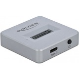 DeLOCK 64000 drev dockingstation Sølv, Docking station grå, SSD, M.2, 10 Gbit/sek., Sølv, 49 mm, 49 mm