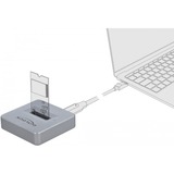 DeLOCK 64000 drev dockingstation Sølv, Docking station grå, SSD, M.2, 10 Gbit/sek., Sølv, 49 mm, 49 mm