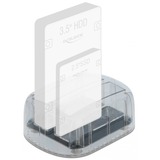 DeLOCK 64090 drev dockingstation USB 3.2 Gen 1 (3.1 Gen 1) Type-C Transparent, Docking station gennemsigtig, HDD, SSD, Serial ATA III, 2.5,3.5", USB 3.2 Gen 1 (3.1 Gen 1) Type-C, 6 Gbit/sek., Transparent