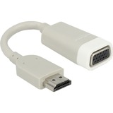 DeLOCK 65469 videokabel adapter VGA (D-Sub) HDMI Type A (Standard) Hvid grå, VGA (D-Sub), HDMI Type A (Standard), Hanstik, Hunstik, Hvid