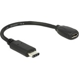 DeLOCK 65578 USB-kabel 0,15 m USB 2.0 USB C Micro-USB B Sort, Adapter Sort, 0,15 m, USB C, Micro-USB B, USB 2.0, Hanstik/Hunstik, Sort