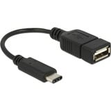 DeLOCK 65579 USB-kabel 0,15 m USB 2.0 USB C USB A Sort, Adapter Sort, 0,15 m, USB C, USB A, USB 2.0, Hanstik/Hunstik, Sort