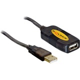 DeLOCK 82446 USB-kabel 10 m USB 2.0 USB A Sort, Forlængerledning Sort, 10 m, USB A, USB A, USB 2.0, 480 Mbit/s, Sort