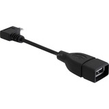 DeLOCK 83104 USB-kabel 0,11 m USB 2.0 Micro-USB B USB A Sort, Adapter Sort, 0,11 m, Micro-USB B, USB A, USB 2.0, Hanstik/Hunstik, Sort