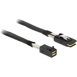 DeLOCK 83389 Serial Attached SCSI (SAS)-kabel 1 m Sort Sort, 1 m, Mini SAS HD x 4 SFF 8643, Mini SAS x 4 36 Pin SFF 8087, Hanstik/Hanstik, Sort
