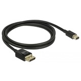 DeLOCK 84927 DisplayPort kabel 1 m Mini DisplayPort Sort Sort, 1 m, Mini DisplayPort, DisplayPort, Hanstik, Hanstik, 7680 x 4320 pixel