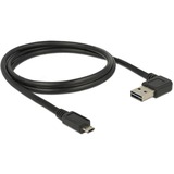 DeLOCK 85165 USB-kabel 1 m USB 2.0 USB A Micro-USB B Sort Sort, 1 m, USB A, Micro-USB B, USB 2.0, Sort