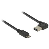 DeLOCK 85165 USB-kabel 1 m USB 2.0 USB A Micro-USB B Sort Sort, 1 m, USB A, Micro-USB B, USB 2.0, Sort