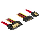 DeLOCK 85228 SATA-kabel 0,3 m SATA 7-pin SATA 22-pin Sort, Adapter Sort/Rød, 0,3 m, SATA III, SATA 7-pin, SATA 22-pin, Hunstik/Hunstik, Sort
