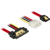 DeLOCK 85230 SATA-kabel 0,3 m SATA 7-pin + Molex (4-pin) SATA 22-pin Sort, Adapter Sort/Rød, 0,3 m, SATA III, SATA 7-pin + Molex (4-pin), SATA 22-pin, Hunstik/Hunstik, Sort