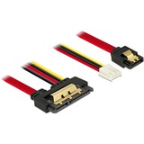 DeLOCK 85234 SATA-kabel 0,3 m SATA 7-pin + Molex (4-pin) SATA 22-pin Sort, Adapter Sort/Rød, 0,3 m, SATA III, SATA 7-pin + Molex (4-pin), SATA 22-pin, Hunstik/Hunstik, Sort