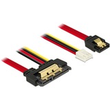 DeLOCK 85234 SATA-kabel 0,3 m SATA 7-pin + Molex (4-pin) SATA 22-pin Sort, Adapter Sort/Rød, 0,3 m, SATA III, SATA 7-pin + Molex (4-pin), SATA 22-pin, Hunstik/Hunstik, Sort