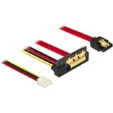 DeLOCK 85235 SATA-kabel 0,3 m SATA 7-pin + Molex (4-pin) SATA 22-pin Sort, Adapter Sort/Rød, 0,3 m, SATA III, SATA 7-pin + Molex (4-pin), SATA 22-pin, Hunstik/Hunstik, Sort