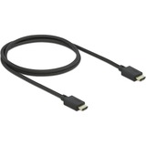 DeLOCK 85387 HDMI-kabel 1 m HDMI Type A (Standard) Sort Sort, 1 m, HDMI Type A (Standard), HDMI Type A (Standard), 3D, 48 Gbit/sek., Sort