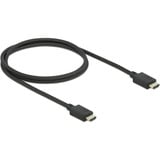 DeLOCK 85387 HDMI-kabel 1 m HDMI Type A (Standard) Sort Sort, 1 m, HDMI Type A (Standard), HDMI Type A (Standard), 3D, 48 Gbit/sek., Sort