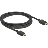 DeLOCK 85389 HDMI-kabel 2,5 m HDMI Type A (Standard) Sort Sort, 2,5 m, HDMI Type A (Standard), HDMI Type A (Standard), 3D, 49 Gbit/sek., Sort