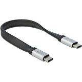 DeLOCK 85926 USB-kabel 0,22 m USB 3.2 Gen 2 (3.1 Gen 2) USB C Sort, Sølv Sort/Sølv, 0,22 m, USB C, USB C, USB 3.2 Gen 2 (3.1 Gen 2), 10000 Mbit/s, Sort, Sølv