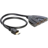 DeLOCK 87619 video-switch HDMI, HDMI switch Sort, HDMI, Sort, 1024 x 768 (XGA),1600 x 1200 (UXGA),1920 x 1080 (HD 1080),640 x 480 (VGA),800 x 600 (SVGA), 0,6 m