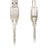 DeLOCK Cable USB 2.0 A-B - 0.5m USB-kabel 0,5 m USB A USB B Grå gennemsigtig, 0,5 m, USB A, USB B, Hanstik/Hanstik, Grå