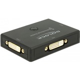 DeLOCK DVI Video-Switches, DVI switch Sort, DVI, Sort, Plast, 3840 x 2160 pixel, 820 mm, 620 mm