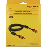 DeLOCK HDMI 1.3b Cable 3.0m HDMI-kabel 3 m HDMI Type A (Standard) Sort Sort, 3 m, HDMI Type A (Standard), HDMI Type A (Standard), Sort