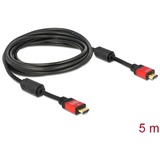 DeLOCK HDMI 1.3b Cable 5.0m male / male HDMI-kabel 5 m HDMI Type A (Standard) Sort, 5 m, HDMI Type A (Standard), HDMI Type A (Standard), 10,2 Gbit/sek.