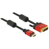 DeLOCK HDMI - DVI Cable 1.8m male / male 1,8 m DVI-D, Adapter Sort, 1,8 m, HDMI, DVI-D, 5,1 Gbit/sek., Hanstik/Hanstik