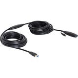 DeLOCK USB3.0-A - USB3.0-A, 10m USB-kabel USB 3.2 Gen 1 (3.1 Gen 1) USB A Sort, Forlængerledning Sort, 10m, 10 m, USB A, USB A, USB 3.2 Gen 1 (3.1 Gen 1), Hanstik/Hunstik, Sort