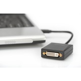 Digitus DA-70842 USB grafisk adapter Sort Sort, 1920 x 1080 pixel, 1080p, Sort, Blister, 45 mm, 17 mm