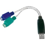 Digitus USB-adapter til PS/2 Sort