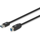 HP 2UX12AA USB-kabel 1 m USB A USB B Sort Sort, 1 m, USB A, USB B, Sort