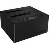 ICY BOX IB-121CL-C31 USB 3.2 Gen 2 (3.1 Gen 2) Type-C Sort, Docking station Sort, HDD, SSD, SATA, 2.5,3.5", USB 3.2 Gen 2 (3.1 Gen 2) Type-C, 10 Gbit/sek., Sort