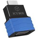 ICY BOX IB-AC516 HDMI VGA Sort, Blå, Adapter Sort/Blå, HDMI, VGA, Sort, Blå
