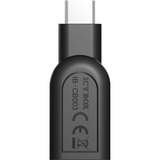 ICY BOX USB 3.0 C - USB 3.0 A Sort, Adapter Sort, USB 3.0 C, USB 3.0 A, Sort